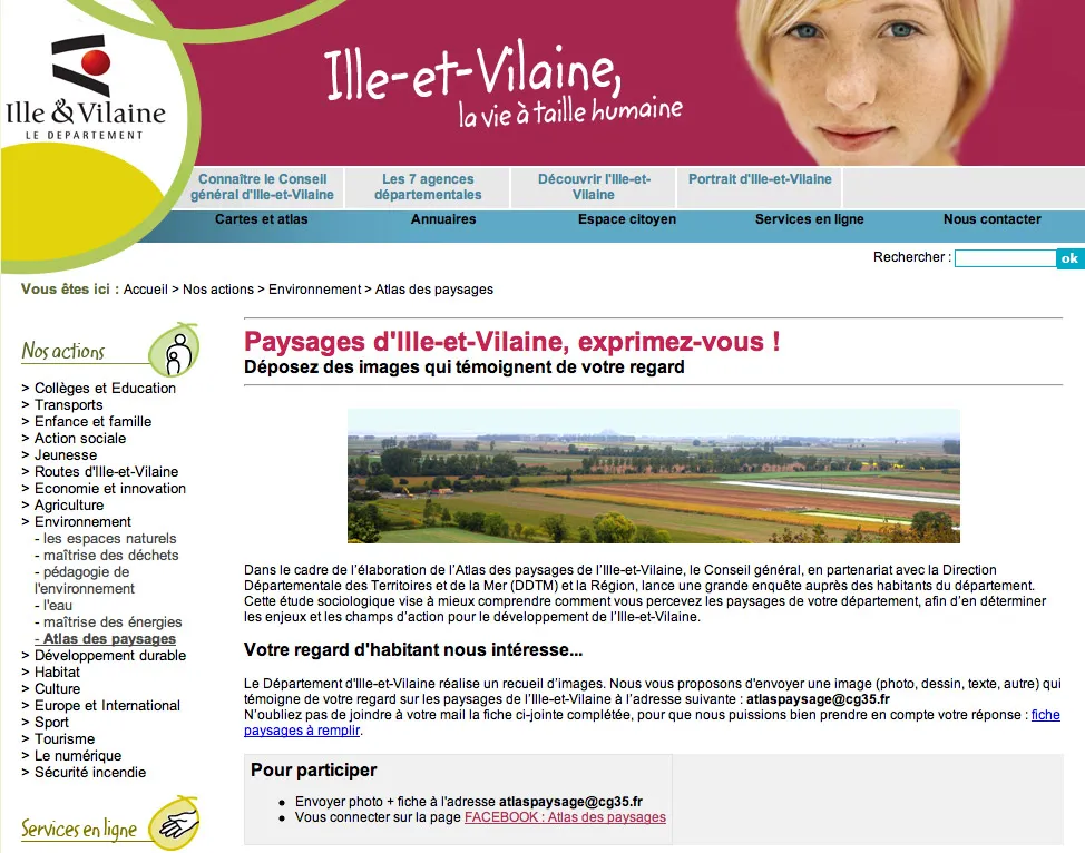 Page d'accueil de la boite virtuelle