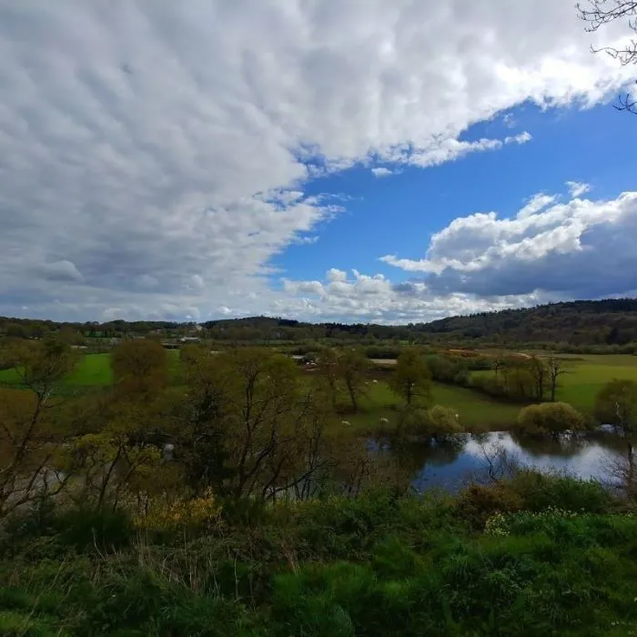 VUE SUR LA VILAINE ET LE BOCAGE DE LA TROTINAIS